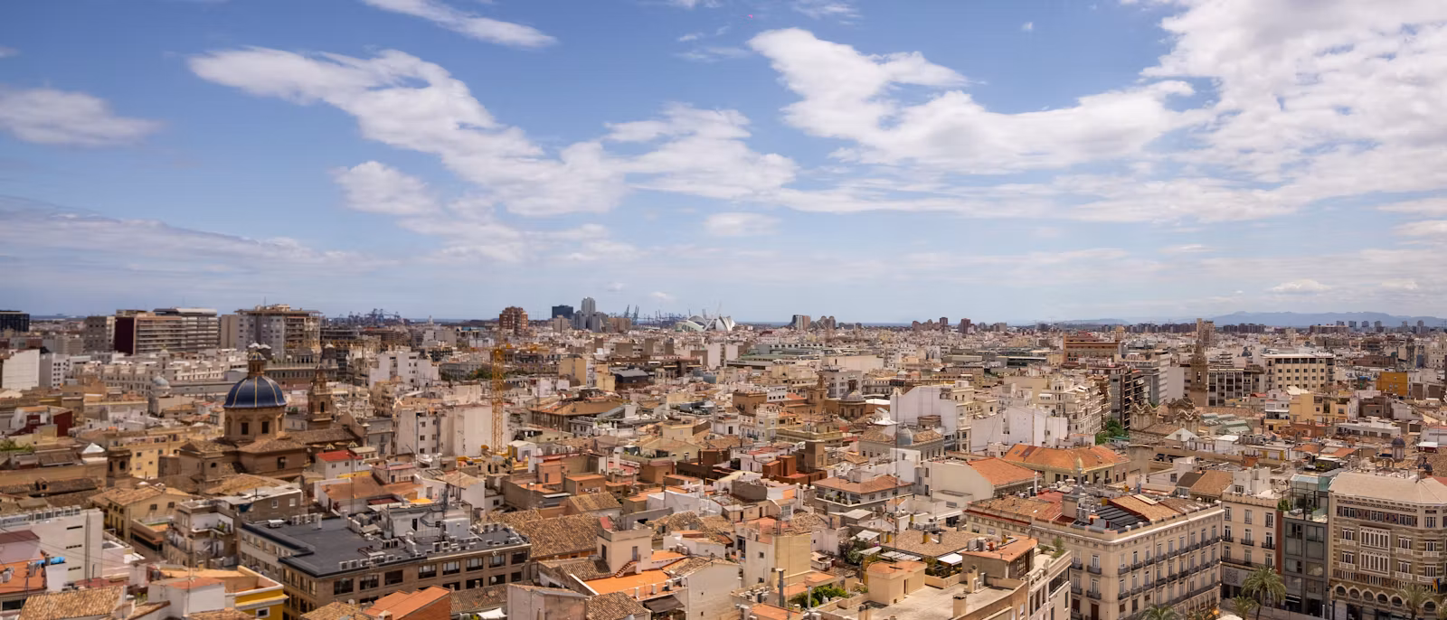 The roofs of old Valencia seen from the Micalet bell tower